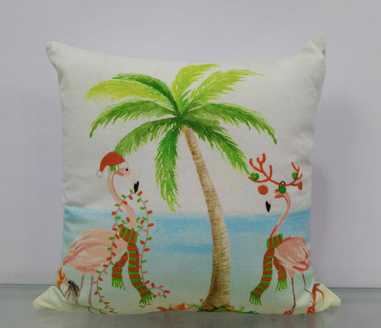 Printed Polyester Cushion Cover.