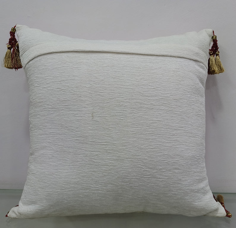 Cotton Embroidered Cushion Cover.