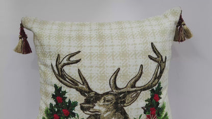 Cotton Embroidered Cushion Cover.