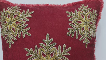 Handmade Embroidered Cushion Cover.