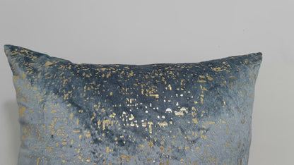 Foil Printed Cotton Cushion Cover.